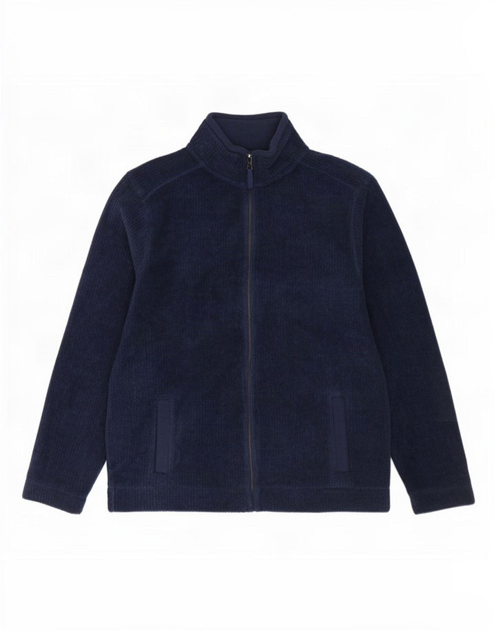 Jachetă fleece pentru bărbați Marks & Spencer, cu tăiere obișnuită, UK 38 Medium Bleumarin