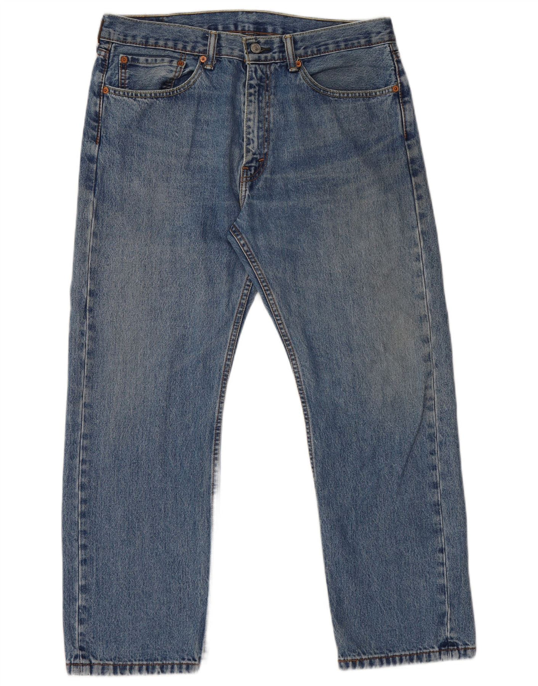 Blugi drepti pentru bărbați Levi's 505 W36 L29 Bumbac albastru
