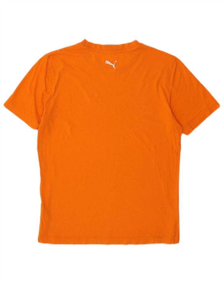 PUMA Mens Graphic T-Shirt Top Small Orange