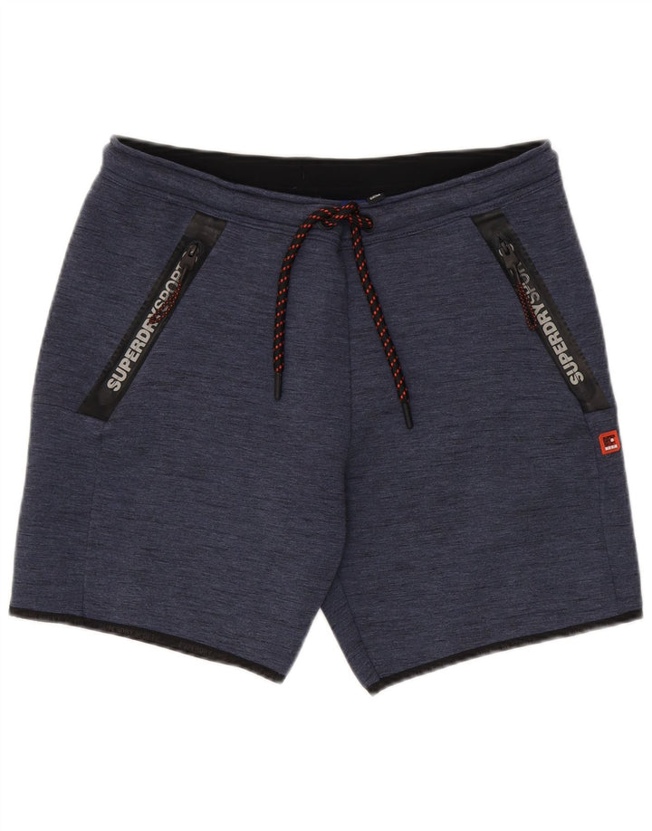 Pantaloni scurți sport Superdry pentru bărbați, mari, bleumarin, poliester