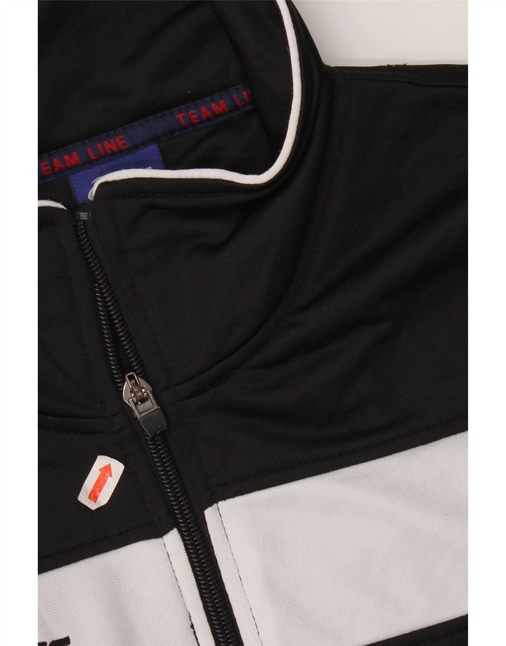 Jachetă de top pentru trening grafic Asics pentru bărbați, negru mediu, poliester bloc de culoare