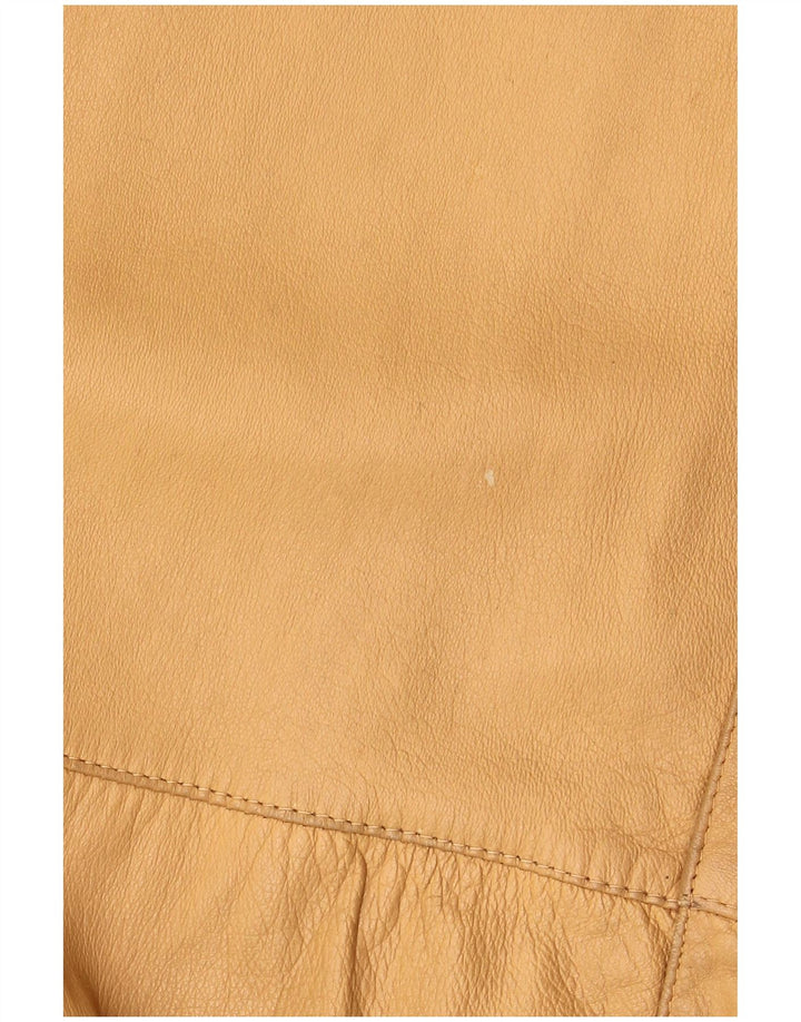 Jachetă Bomber din piele pentru bărbați Essebi IT 56 3XL piele bej