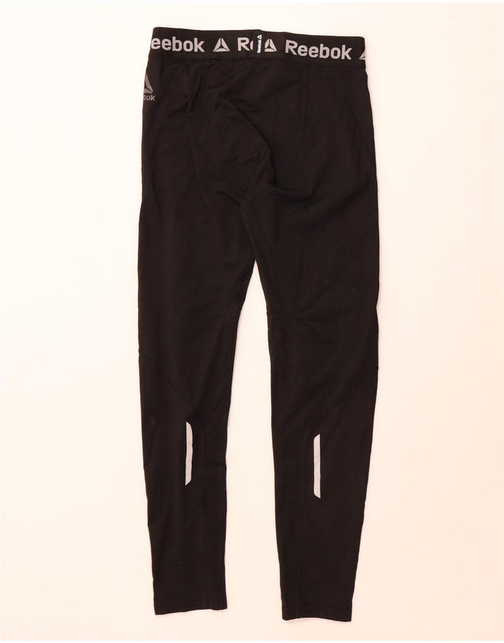 Leggings grafic Reebok pentru bărbați, poliester mediu negru