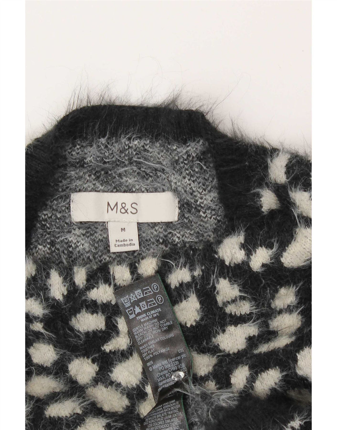 Pulover cu gât țestoasă pentru femei Marks & Spencer UK 14 Medium Negru