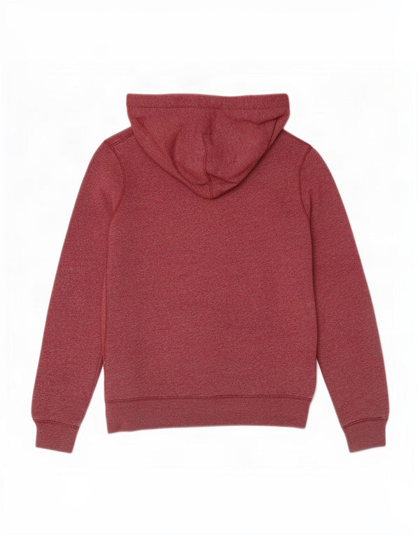 Jack Wills Pulover cu capota cu grafic pentru femei UK 10 mic din bumbac cu pete burgundy