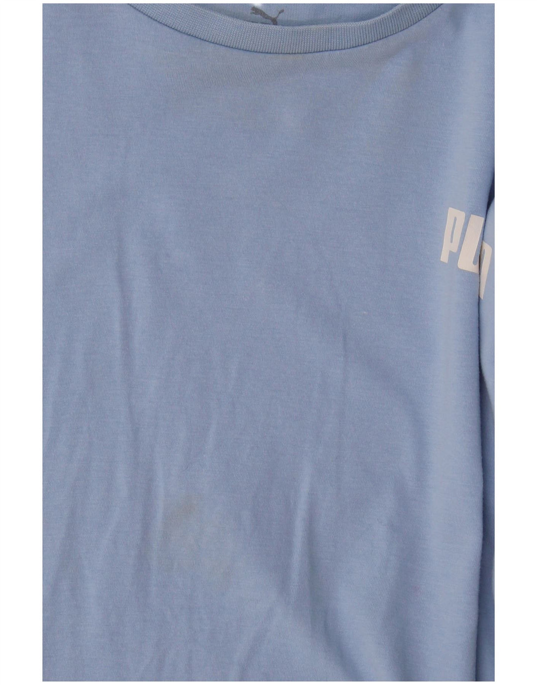 Tricou Puma pentru femei Crop Top UK 16 Large Blue