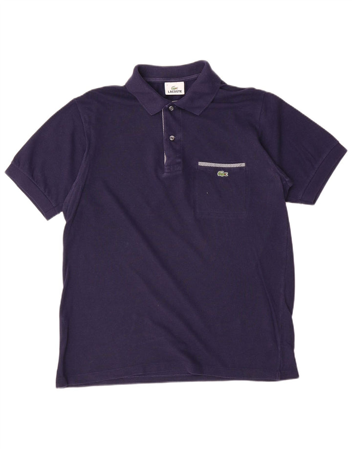 Tricou polo pentru bărbați Lacoste Mărimea 3 Bumbac bleumarin mic