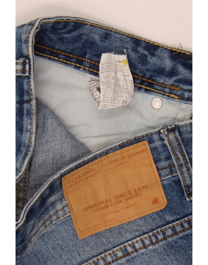 Pantaloni scurți Jack & Jones pentru bărbați din denim mic W30, bumbac albastru