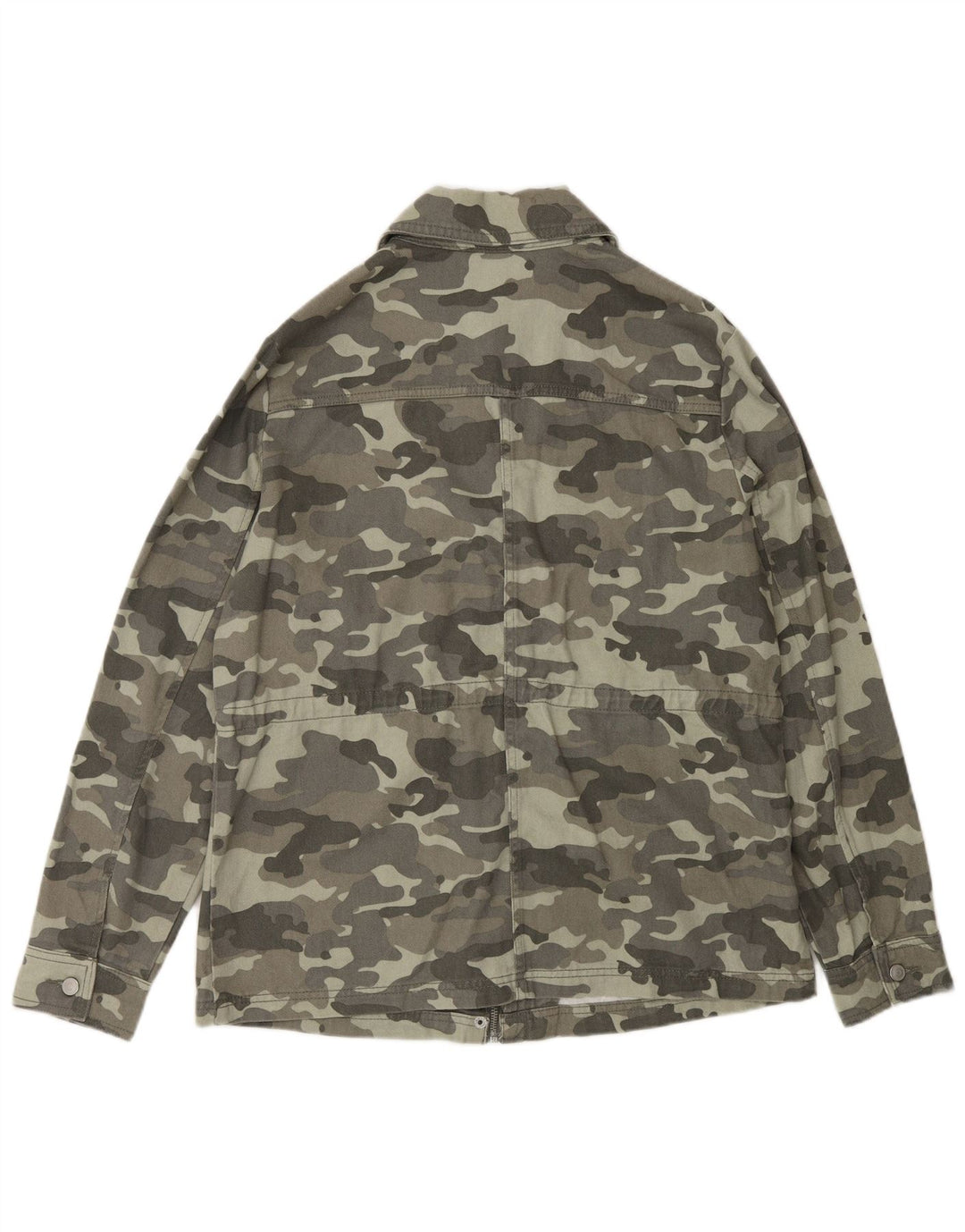 Jachetă militară pentru femei M&Co UK 12, bumbac camuflaj verde mediu