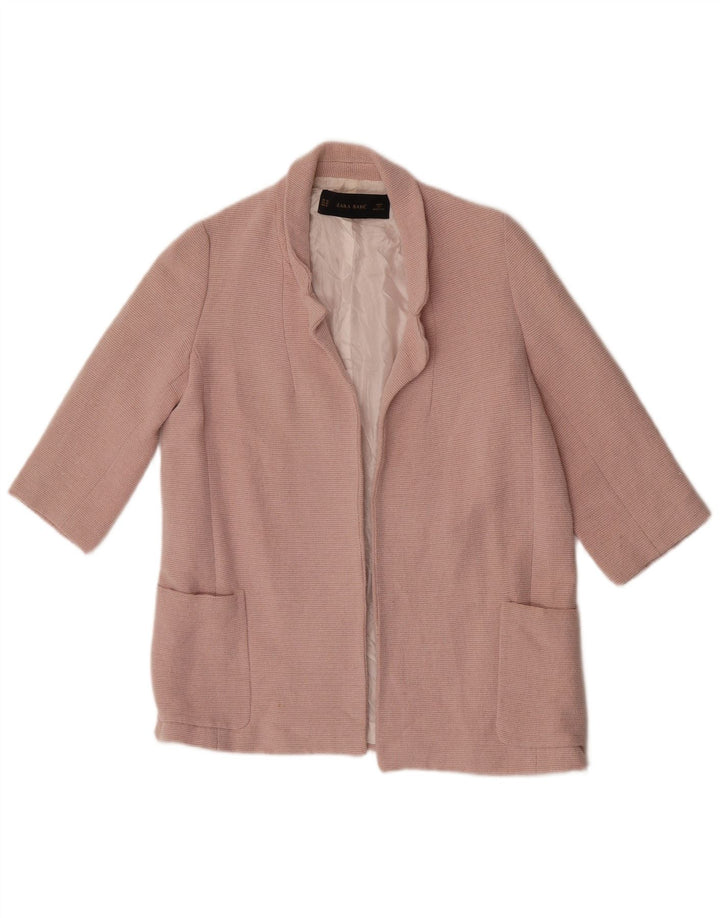 Jachetă pentru femei ZARA cu mâneci 3/4 deschise, UK 6 XS, roz
