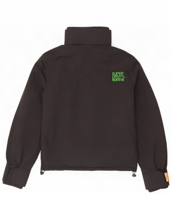 Jachetă de ploaie Superdry pentru bărbați UK 40, mare, negru, nailon
