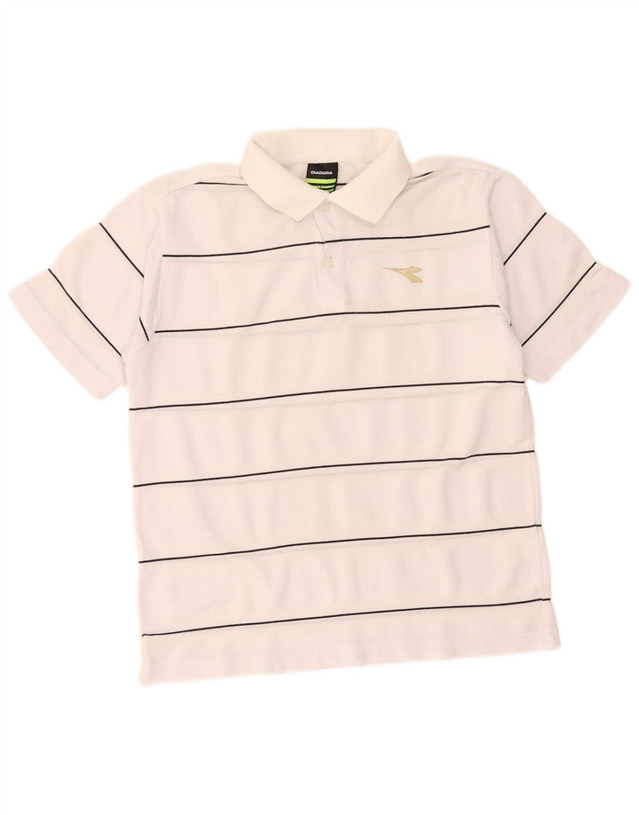 Tricou polo pentru bărbați Diadora, cu dungi albe mici