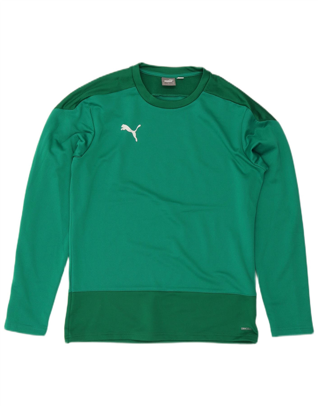 Top pentru bărbați Puma cu mânecă lungă, verde mediu