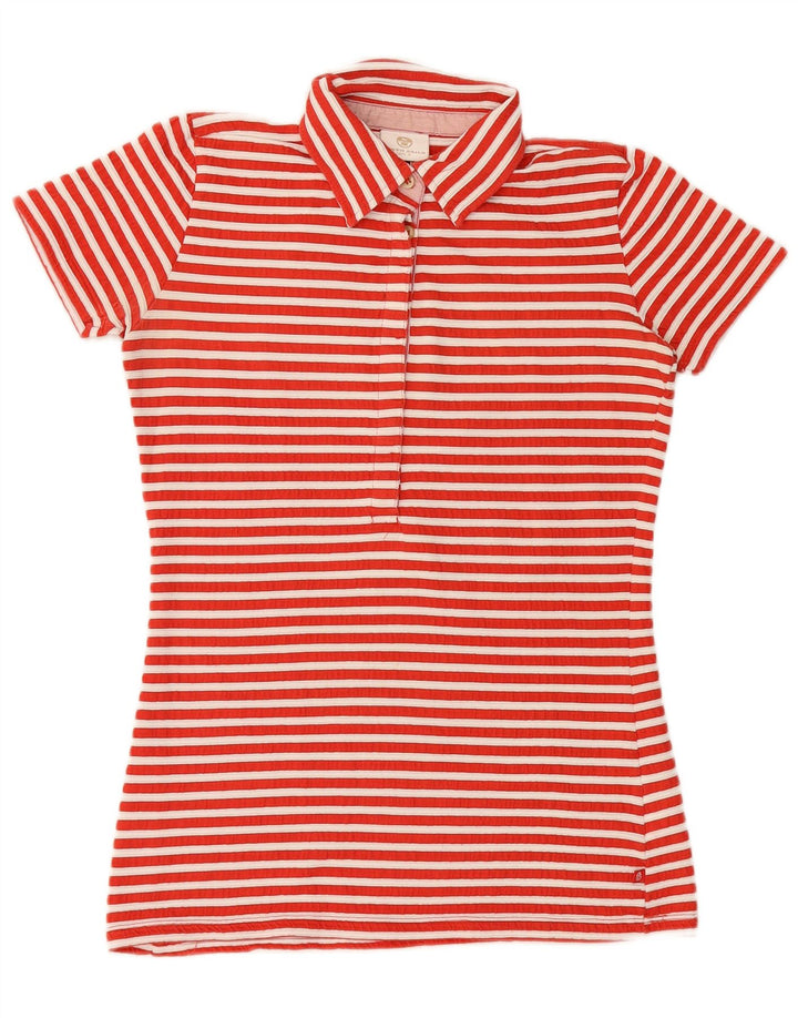 NORTH SAILS Tricou polo cu grafic pentru femei UK 10 Small Red Dunge