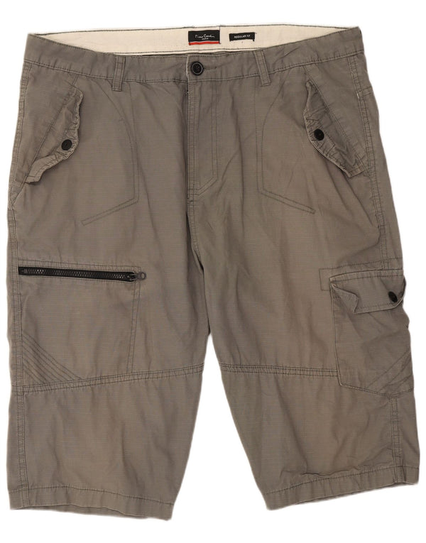 Pantaloni scurți cargo pentru bărbați Pierre Cardin, XL W38, gri bumbac