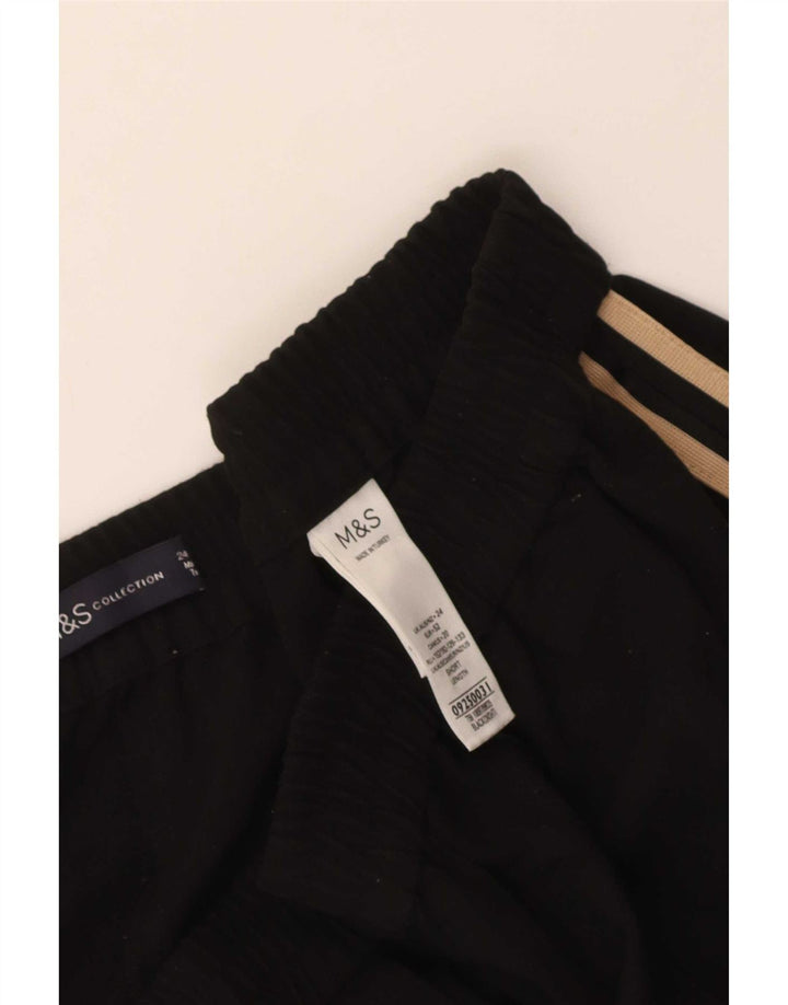 Pantaloni de trening pentru femei Marks & Spencer Crop UK 24 4XL Poliester negru