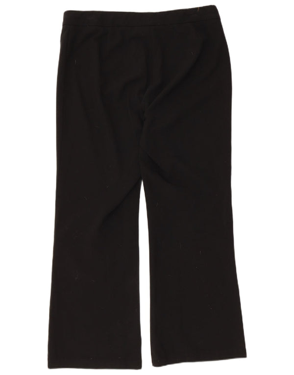 Marks & Spencer Pantaloni casual pentru femei cu picioare largi UK 14 Large W34 L27 Negru