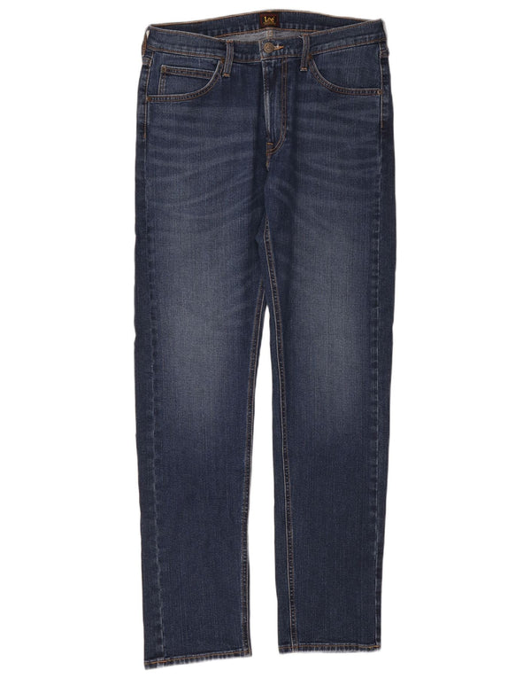Blugi Lee pentru bărbați Daren Zip Fly Slim W33 L34 Bumbac albastru