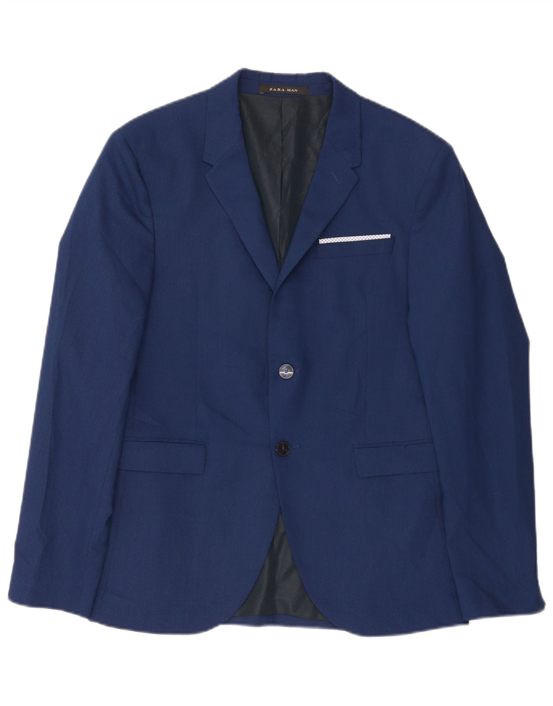 Blazer pentru bărbați Zara cu 2 nasturi EU 50 Albastru mediu