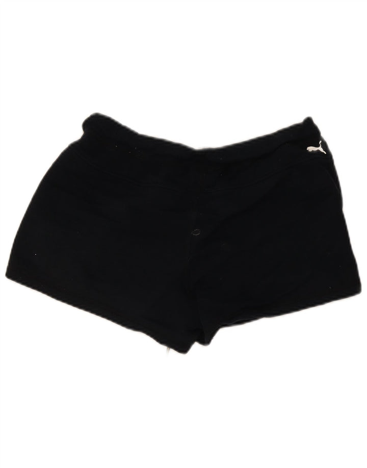 Pantaloni scurti sport Puma pentru femei UK 12, bumbac mediu negru