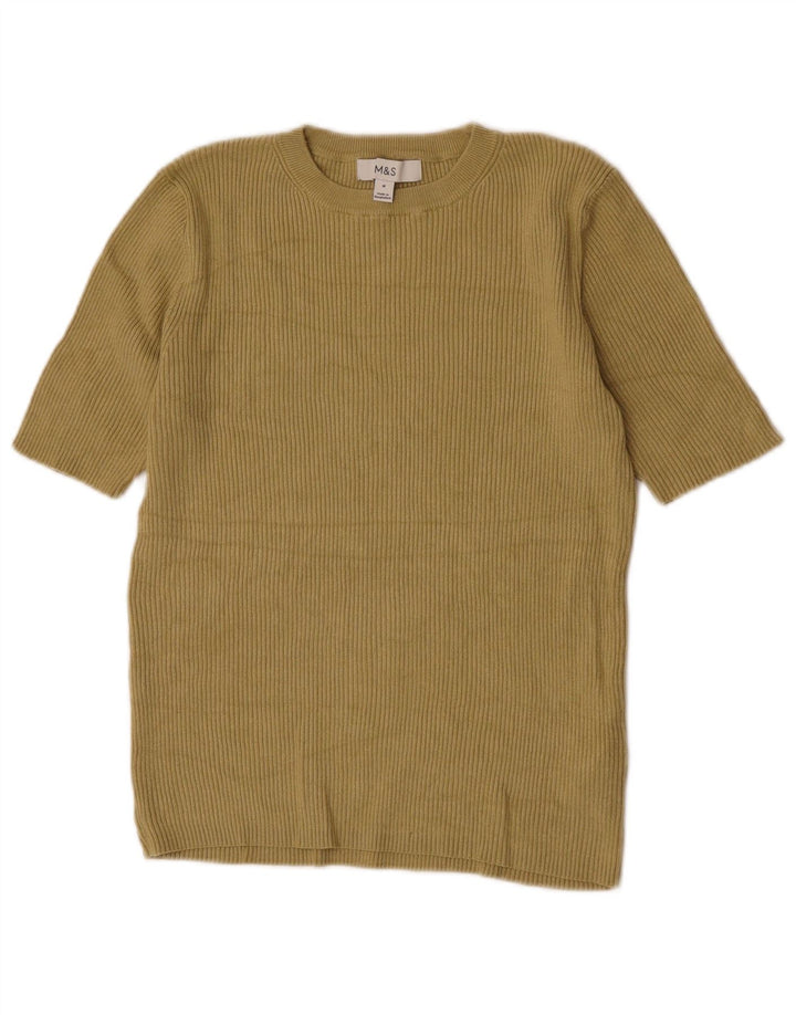Tricou pentru femei Marks & Spencer Top UK 12 Medium Beige Viscose