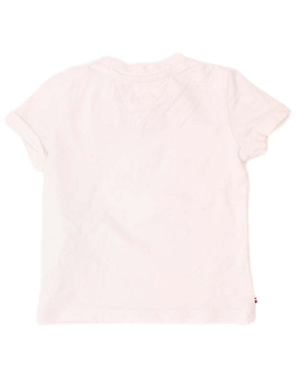 Tricou grafic Tommy Hilfiger pentru bebelusi baieti Top 9-12 luni bumbac alb