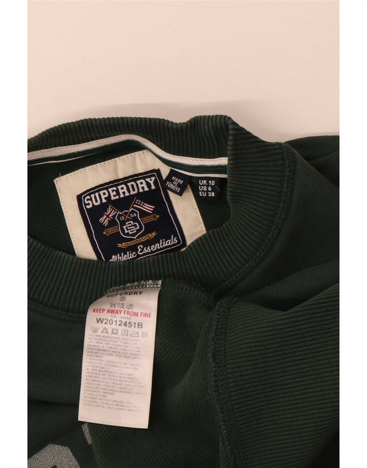 Pulover supradimensionat cu grafic Superdry pentru femei UK 10 Small Green