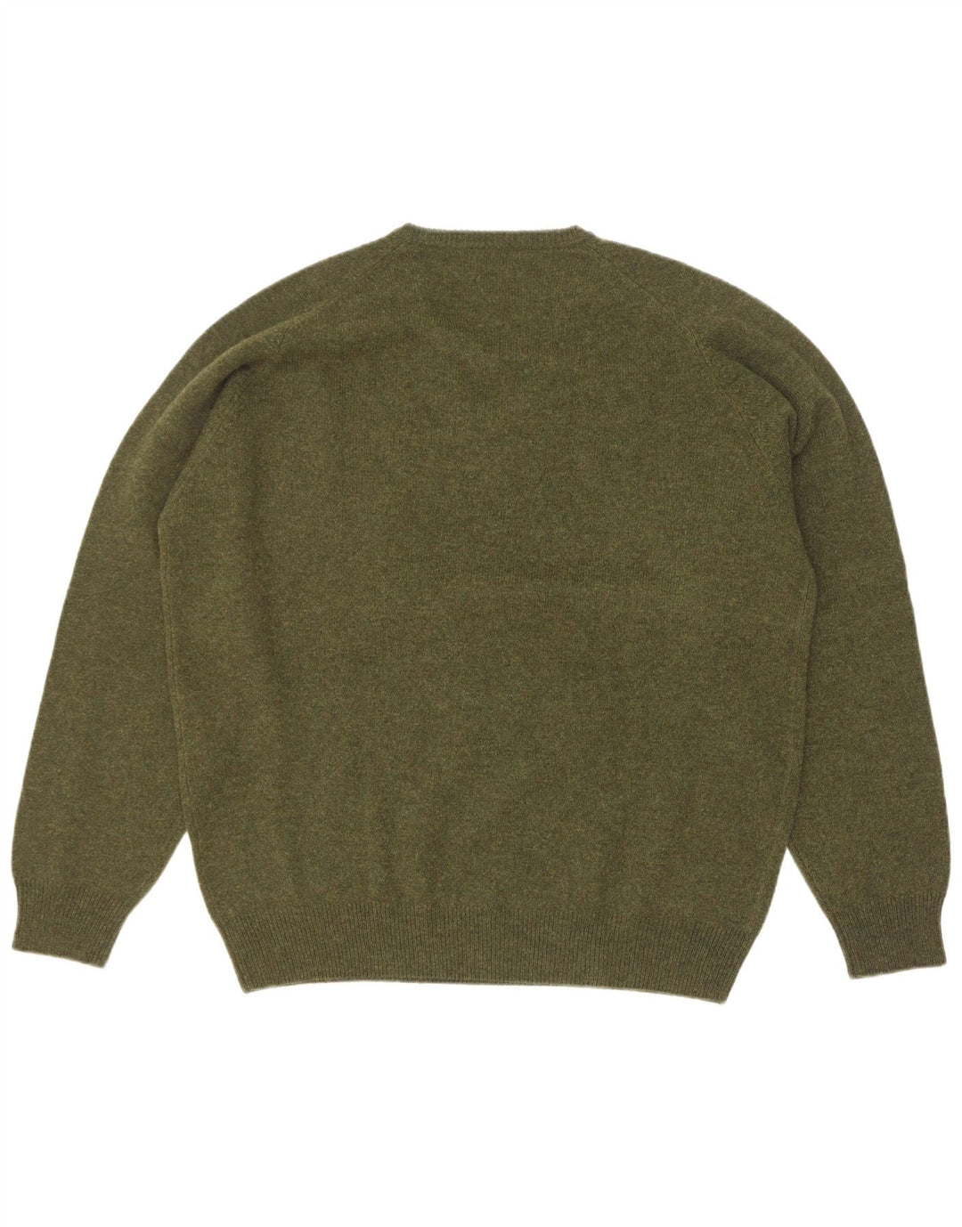 Pulover pentru bărbați Kappa cu decolteu în V, 2XL, lână virgină kaki