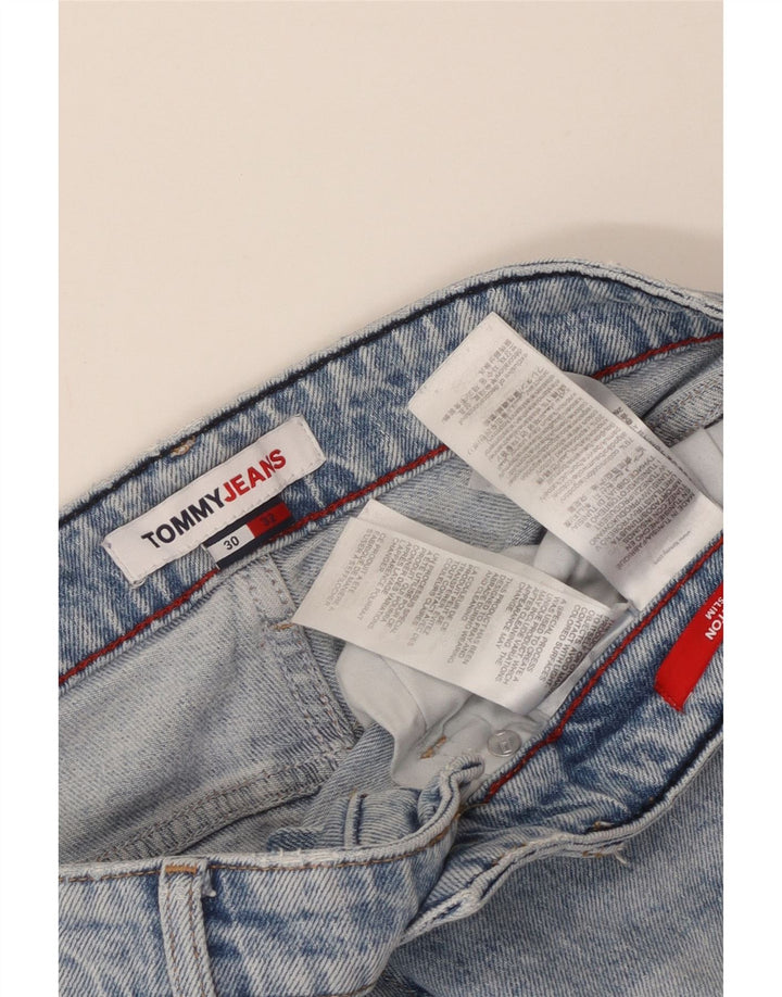 TOMMY HILFIGER Blugi slim pentru bărbați Distressed W30 L32 Bumbac albastru
