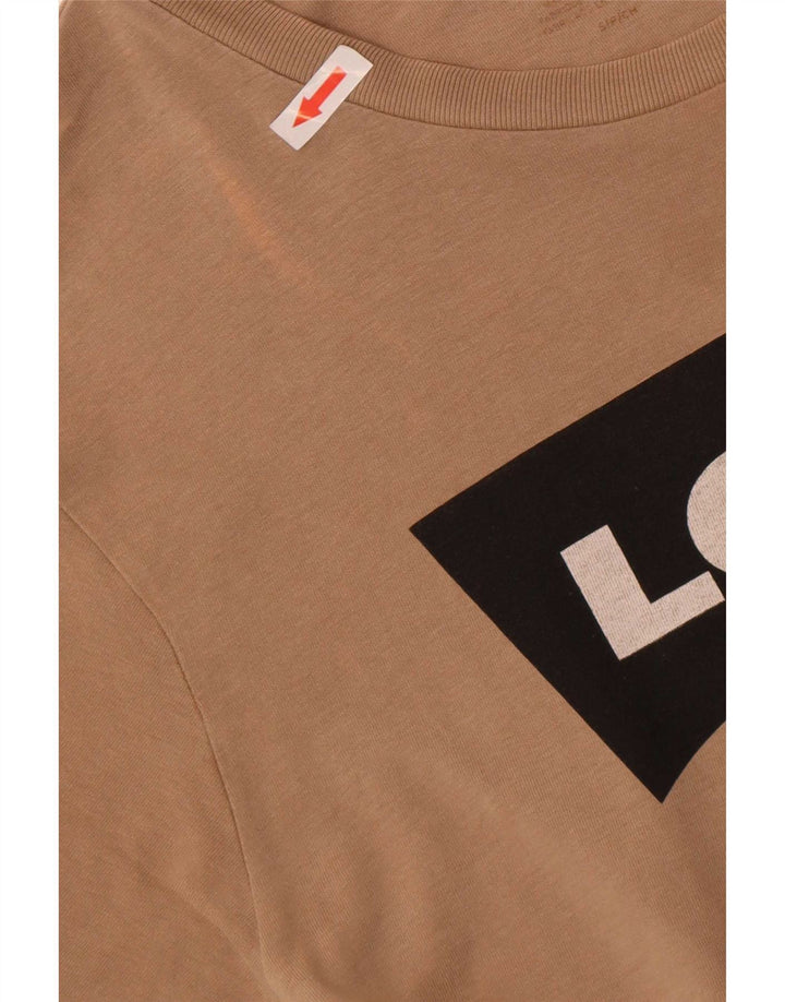 Tricou grafic pentru bărbați Levi's Top mic maro bumbac