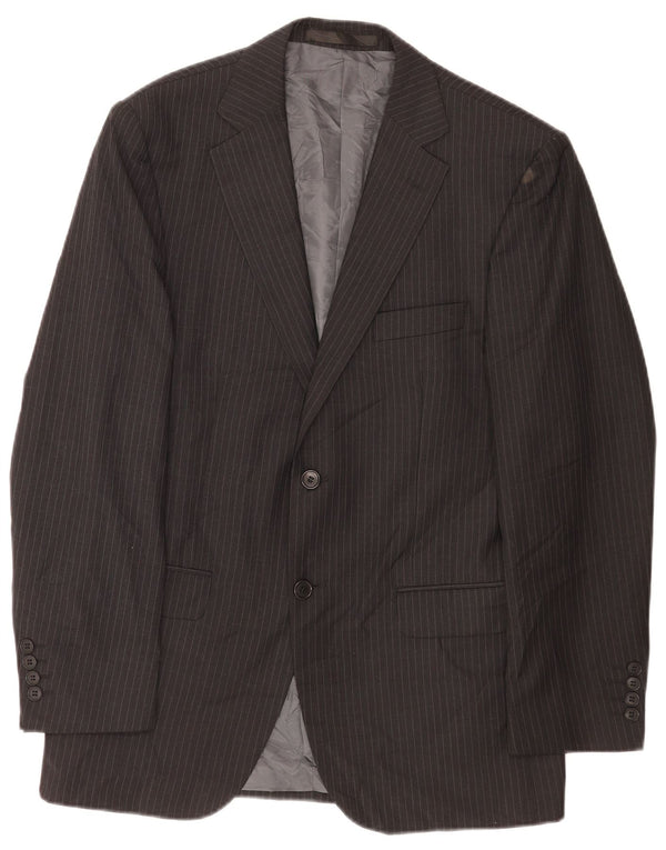 Jachetă pentru bărbați Marks & Spencer Tailored Fit, UK 38, gri mediu, cu dungi