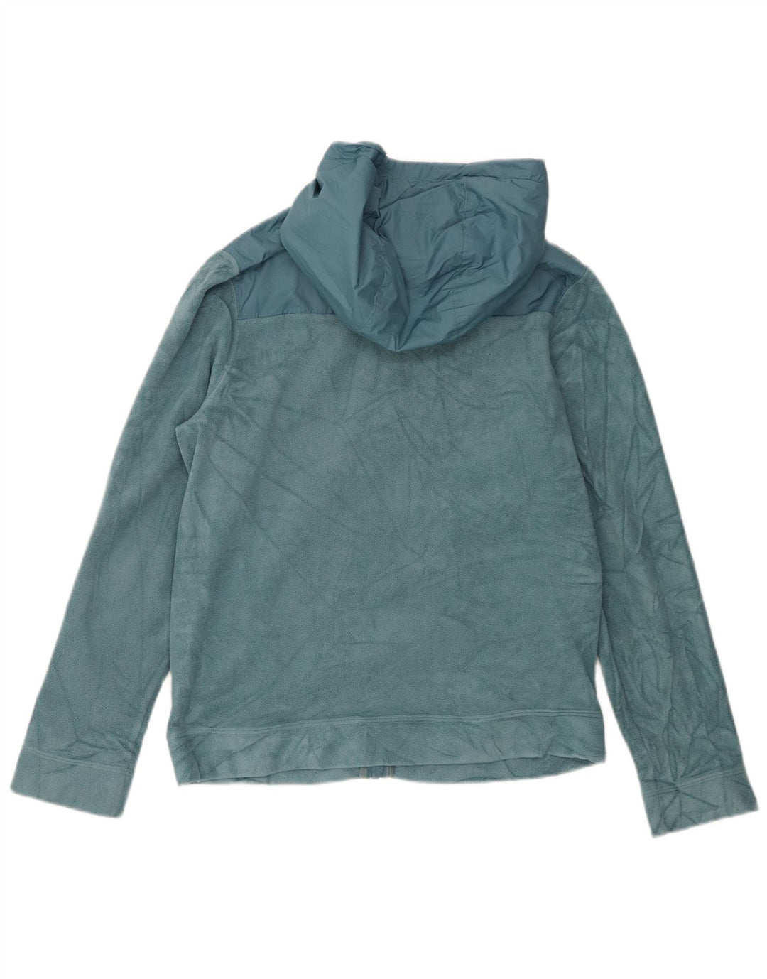 Jachetă din lână cu glugă NIKE pentru femei UK 18 XL, poliester albastru