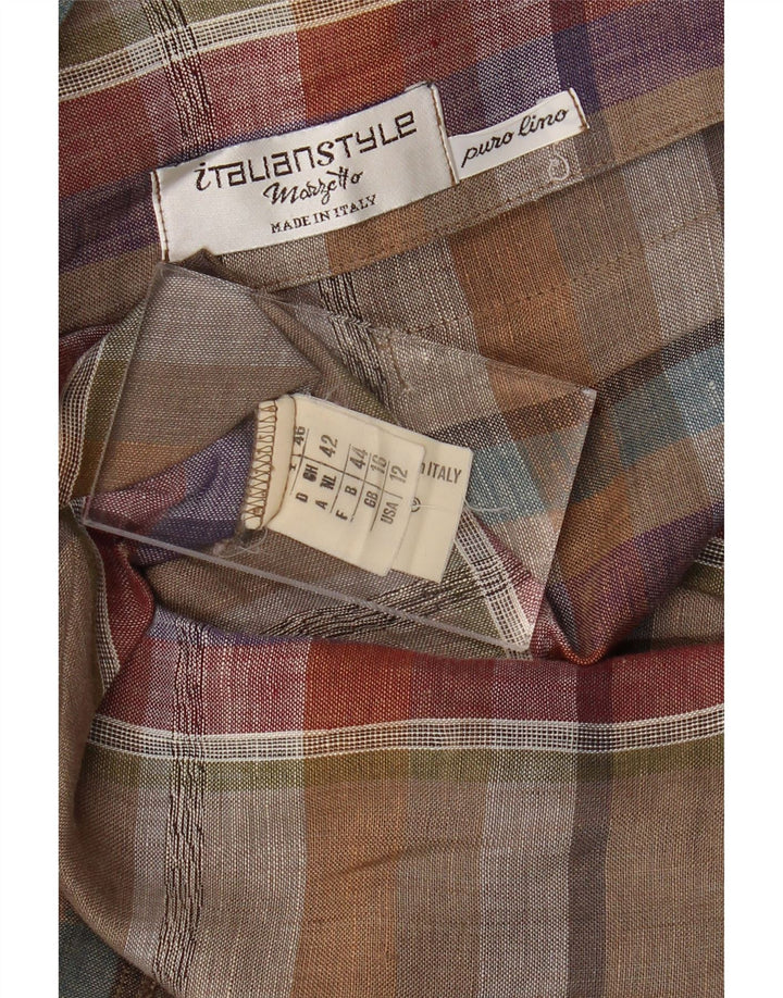 MARZOTTO Jachetă Blazer pentru femei cu 1 nasture UK 16, mare, multicoloră