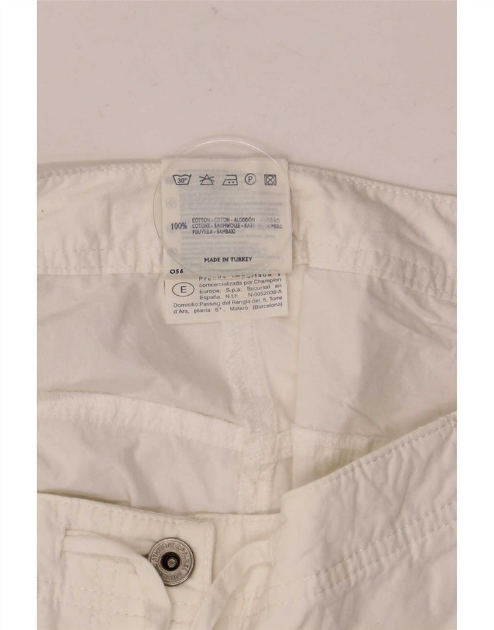 Pantaloni scurți casual Champion pentru femei, mari W32, bumbac alb