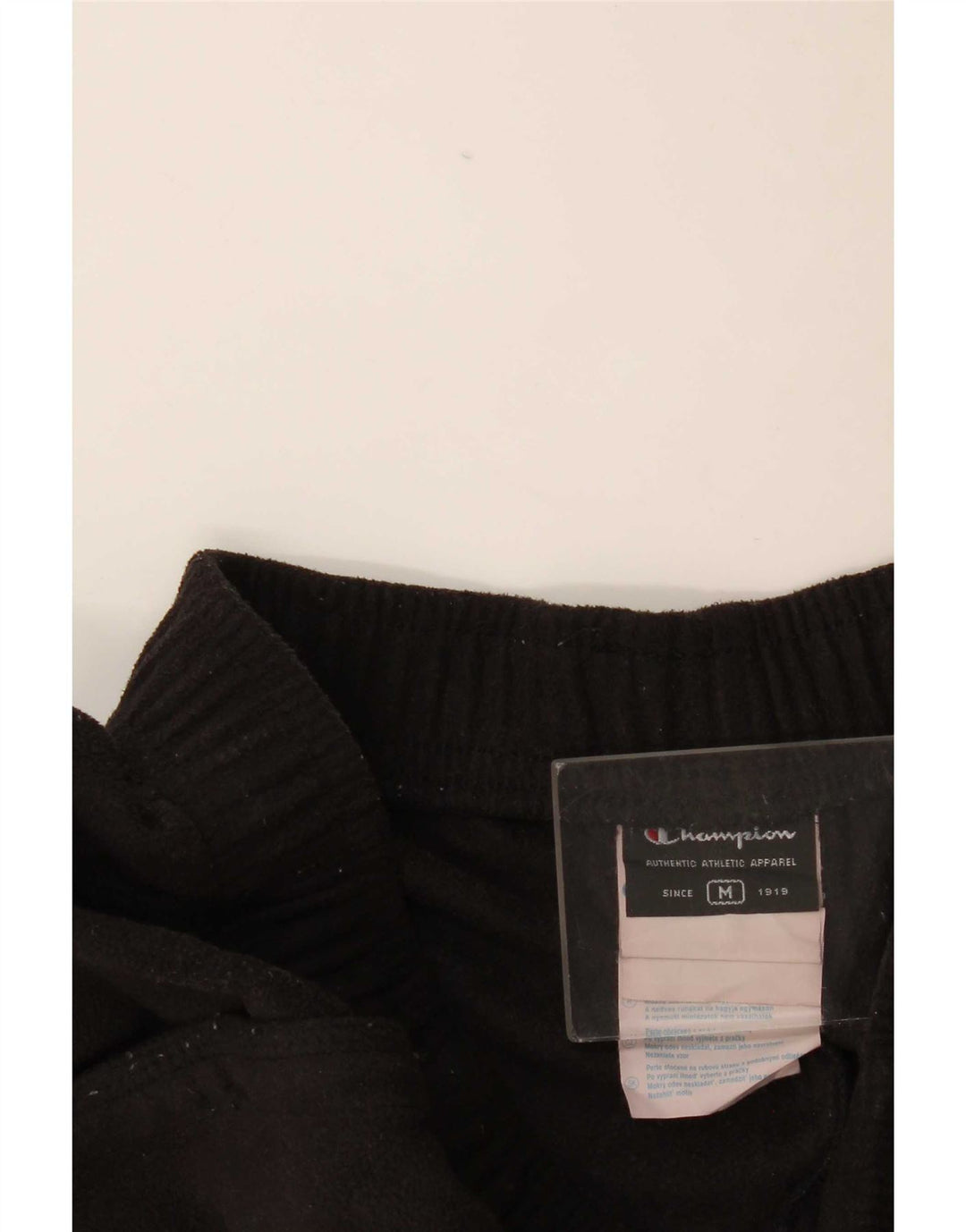 Pantaloni de trening pentru bărbați Champion Fleece Poliester mediu negru