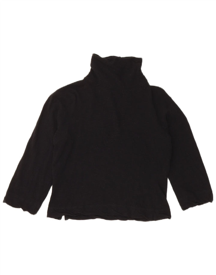 Pulover de damă PINKO cu mânecă 3/4 cu gât țestoasă și pulover UK 14 mediu negru