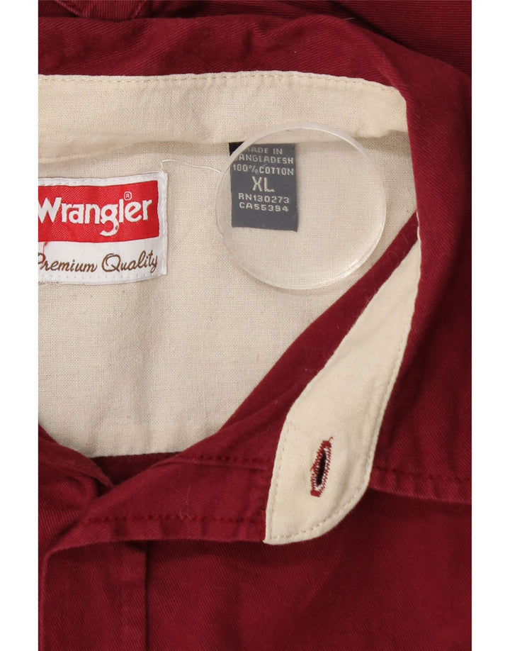 Cămașă pentru bărbați Wrangler XL Bumbac Burgundy