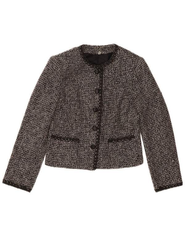Jachetă vintage pentru femei cu 5 nasturi IT 44 Medium Black