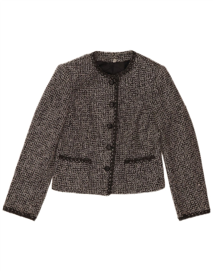 Jachetă vintage pentru femei cu 5 nasturi IT 44 Medium Black