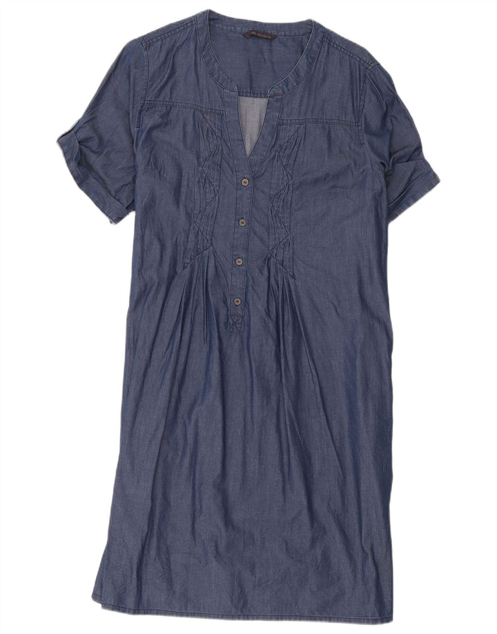 Rochie cămașă pulover pentru femei Marks & Spencer UK 16 Bumbac albastru mare