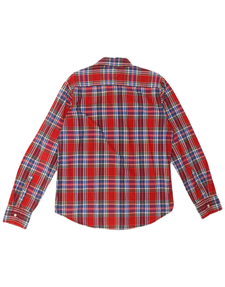 Cămașă pentru bărbați Tommy Hilfiger, mare, roșu, din bumbac
