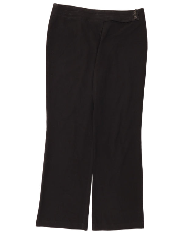 Pantaloni casual pentru femei Marks & Spencer, cu croiala lejeră, UK 16 Large W36 L33 Negru
