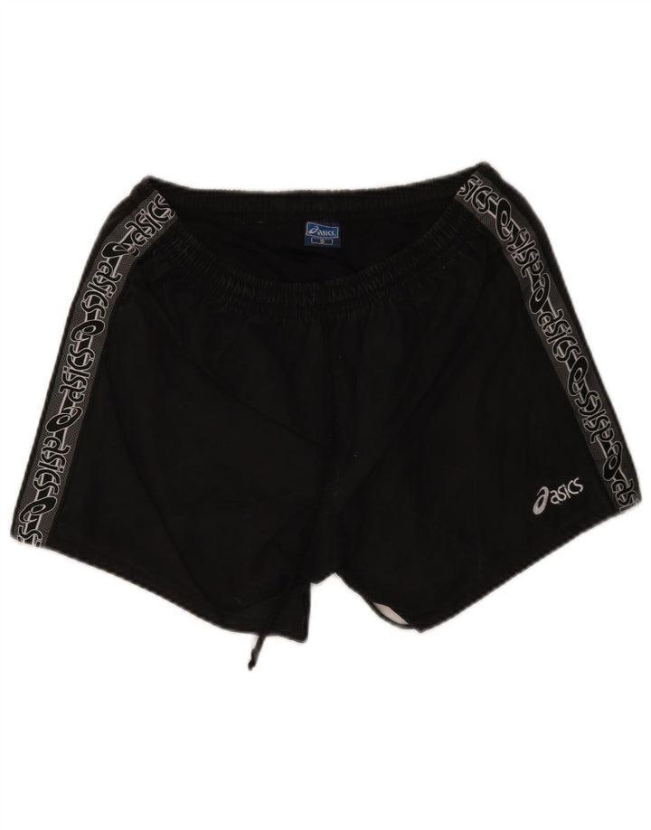 Pantaloni scurti sport grafic Asics pentru bărbați, poliester negru mic