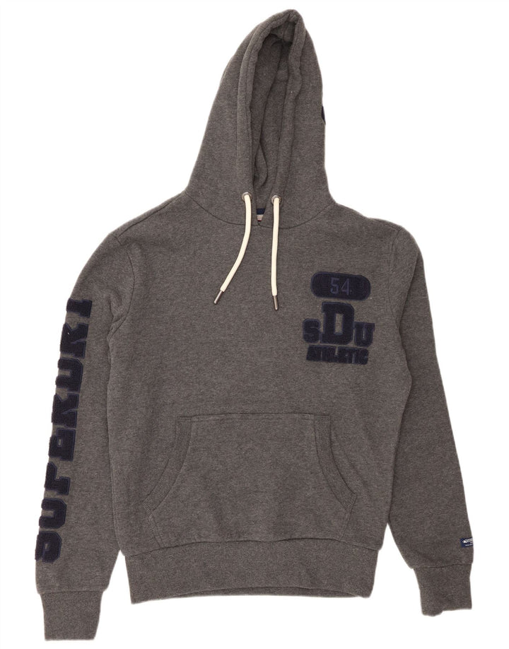 SUPERDRY Pulover grafic pentru bărbați din bumbac mic, gri