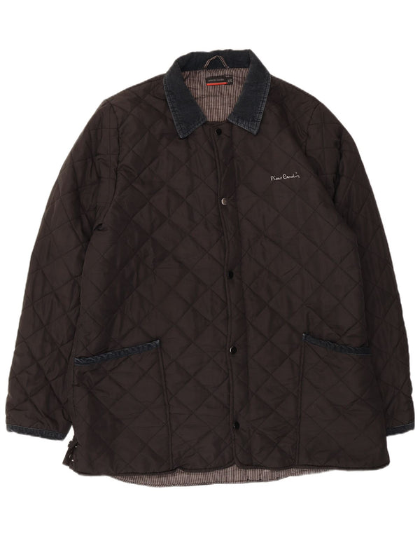 Jachetă matlasată pentru bărbați PIERRE CARDIN UK 44 2XL Poliester negru