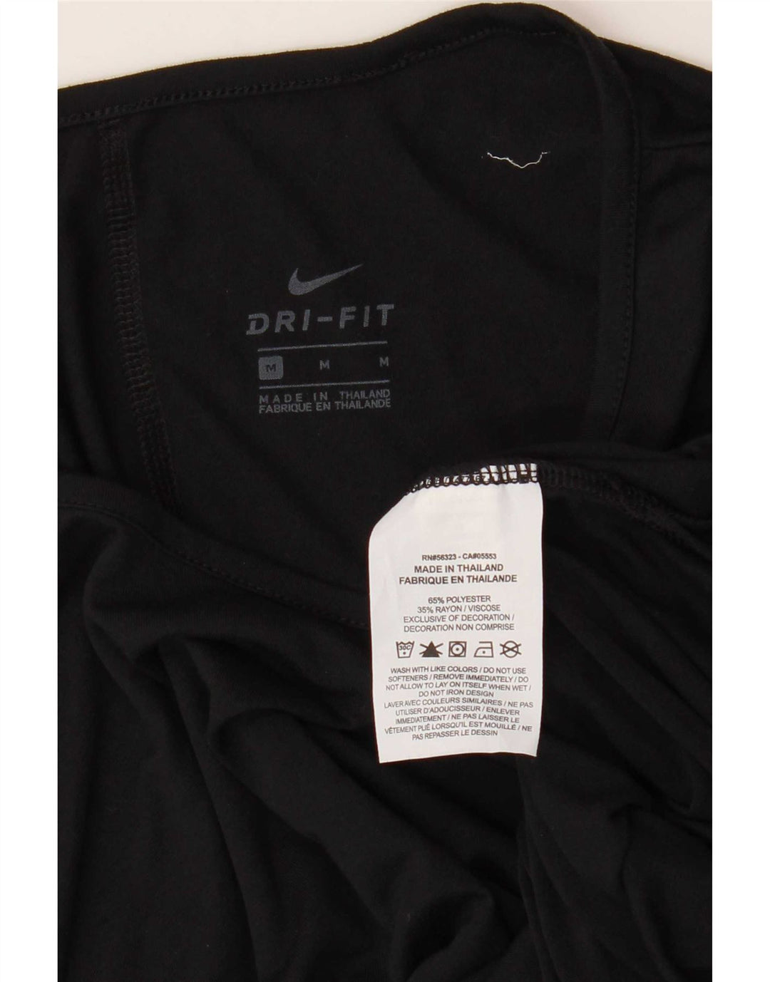 Tricou supradimensionat pentru femei Nike Dri Fit Top UK 14 Poliester mediu negru