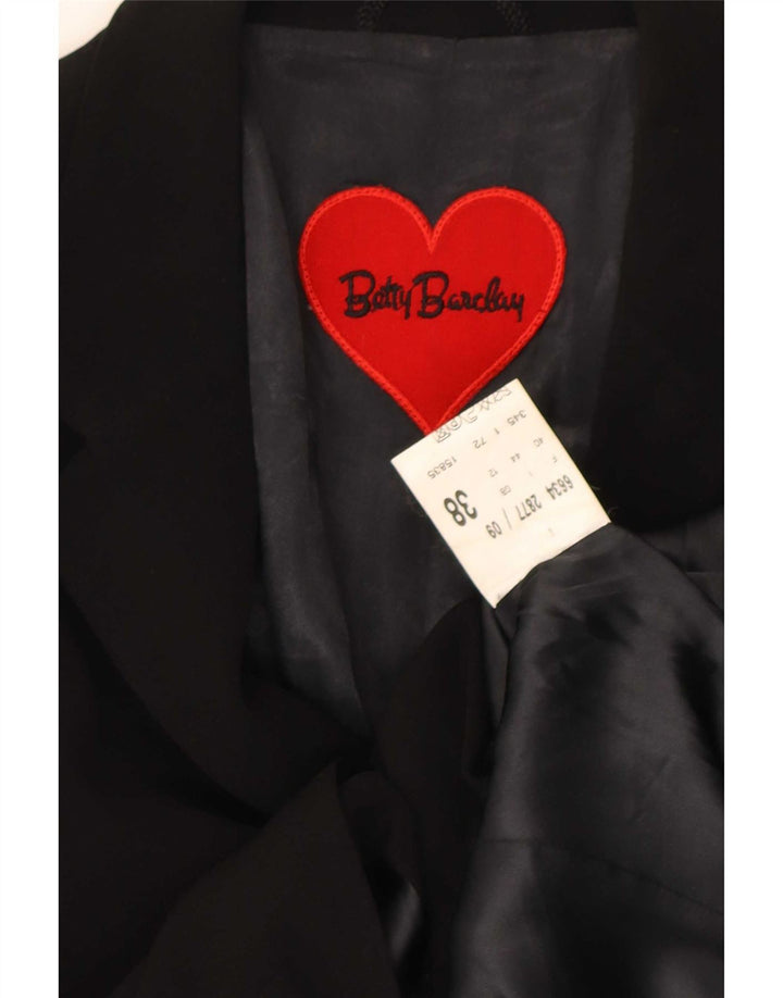 Jachetă pentru femei Betty Barclay, cu 4 nasturi, cu paragate, UK 12 Medium Black