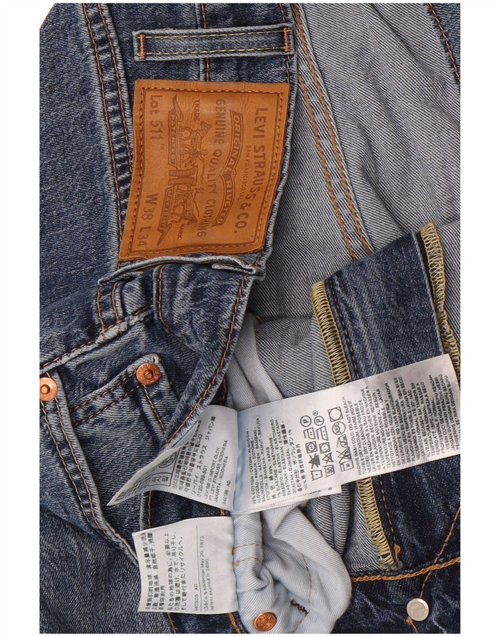 Blugi pentru bărbați Levi's 511 Slim W38 L26 Bumbac albastru