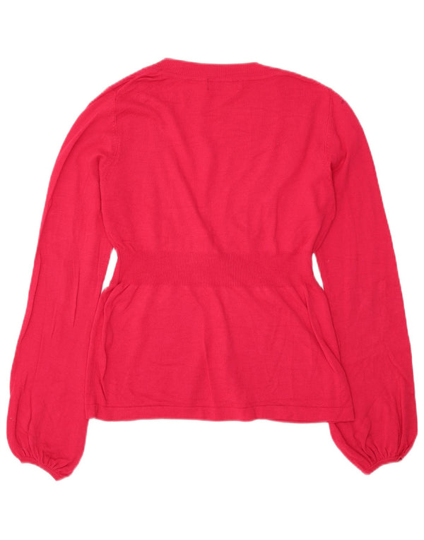 Pulover cardigan pentru femei Marks & Spencer UK 8 mic roz viscoză