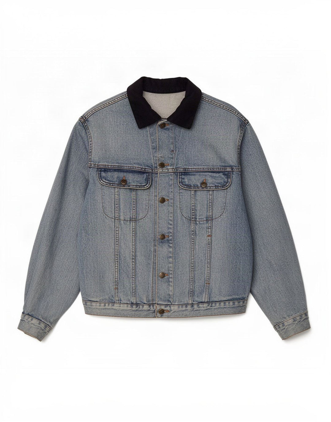 Jachetă de blugi vintage pentru bărbați UK 42 XL Albastru